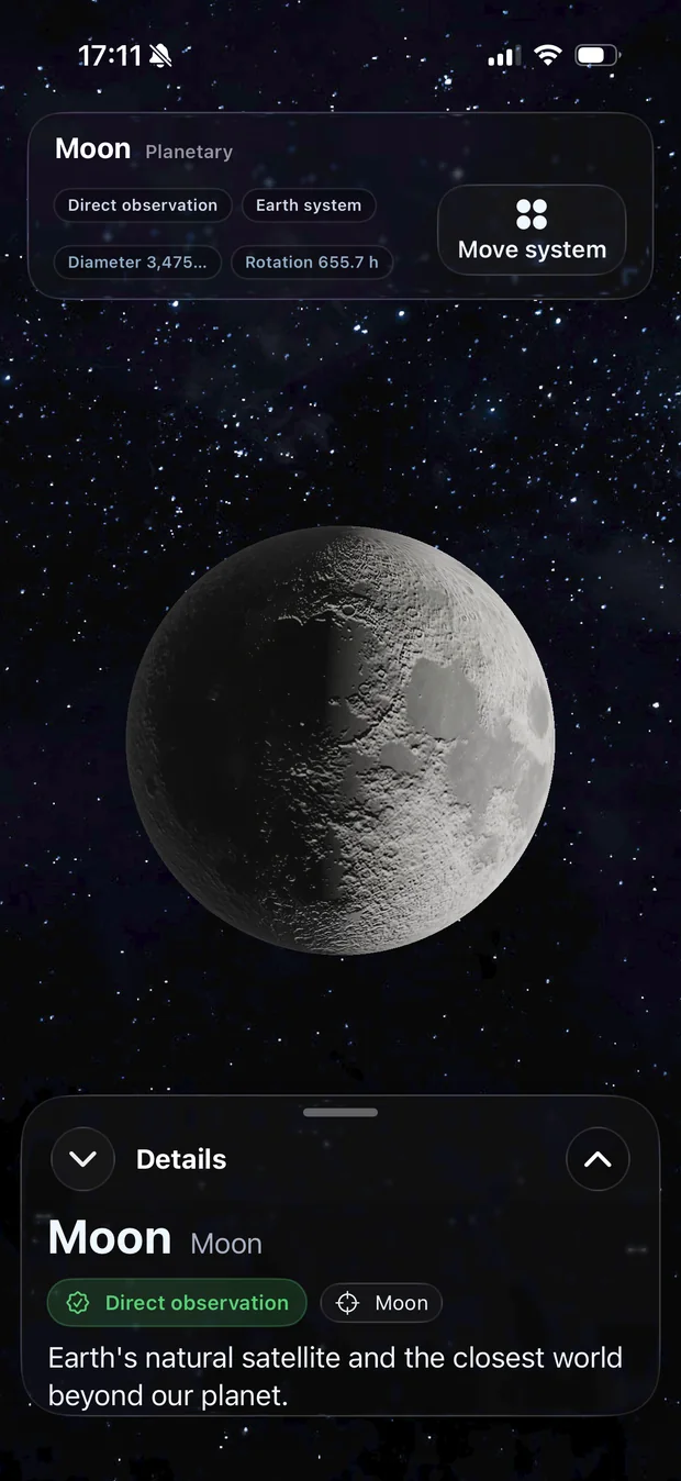 Moon rendering and shadows