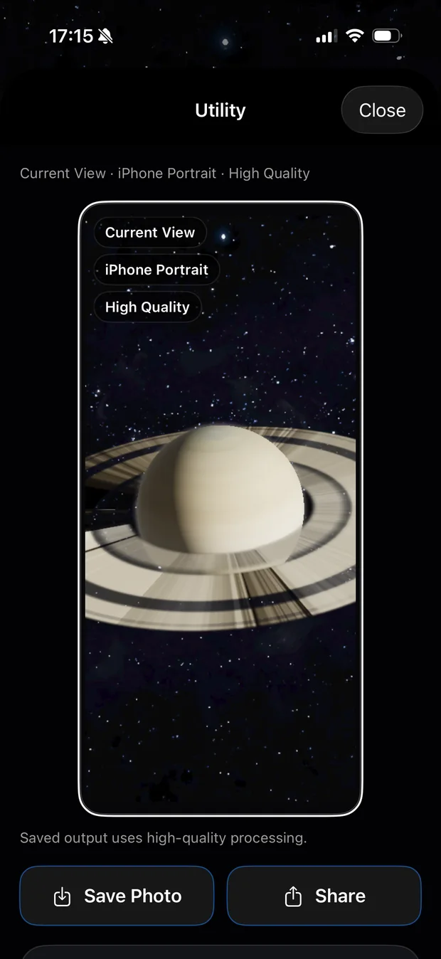 Save and share screen